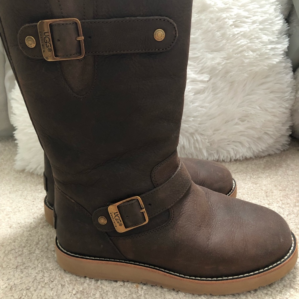Brown Leather Uggs